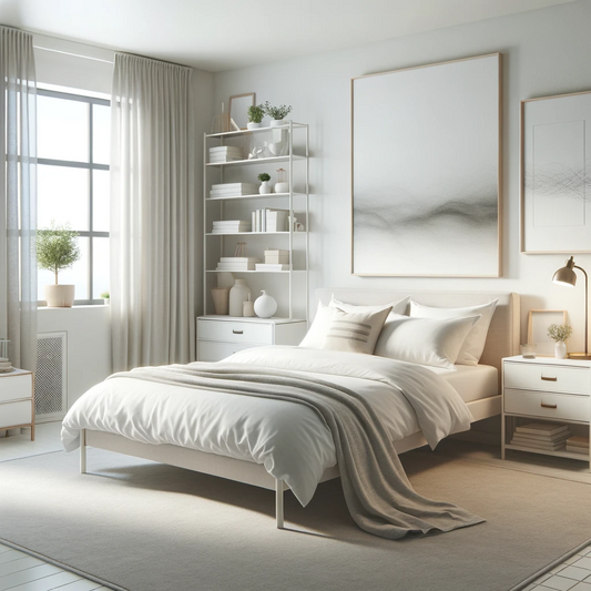 Transform Your Bedroom into a Peaceful Sleep Oasis by Decluttering Surfaces